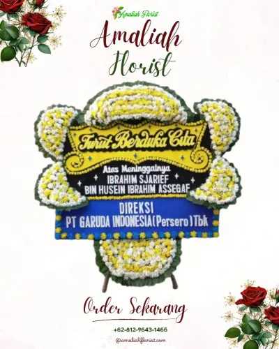 Papan Bunga Duka di Gantar